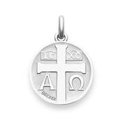 Médaille or blanc Becker Symbole Croix