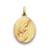 Médaille Becker Vierge Prière Ovale