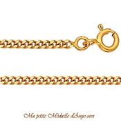 Chaine Gourmette or 18K