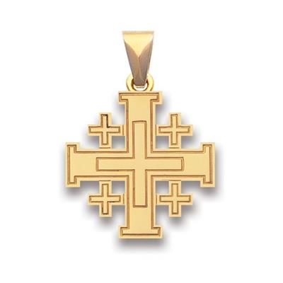 Croix de Jerusalem or 18k