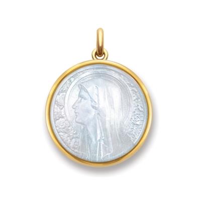 Médaille Becker Vierge à l'Eglantier Nacre